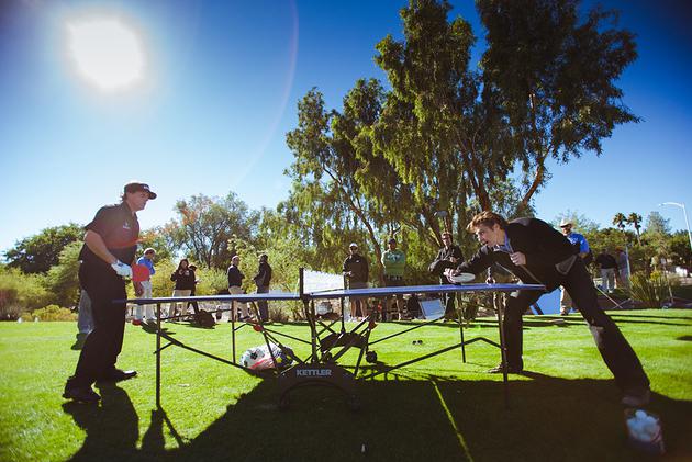 Ping Pong with Phil Mickelson